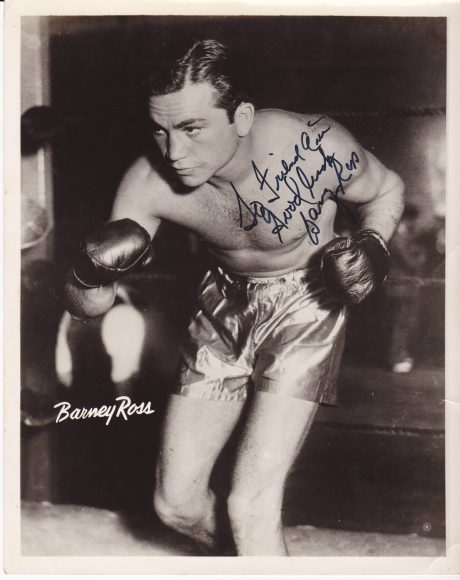 BARNEY ROSS INSCRIBED AUTOGRAPH 2