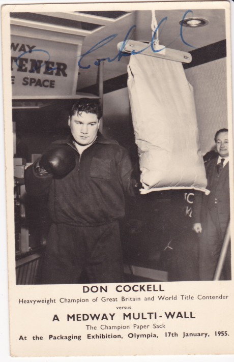 DON COCKELL HEAVYWEIGHT CHAMPION OF GREAT BRITON SIGNED
