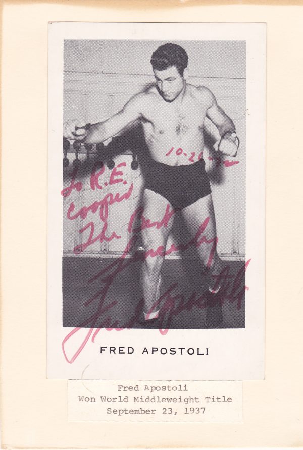 Fred Aposto In Red Penli
