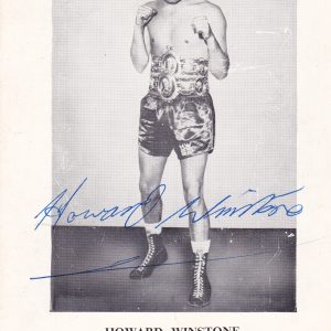 Howard Winstone Autograph