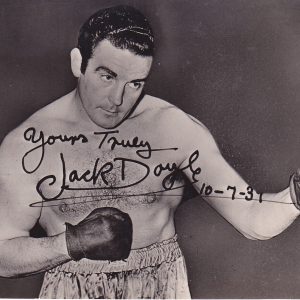 Jack Doyle Miniture Post Card Autograph Boxed 1932-1943