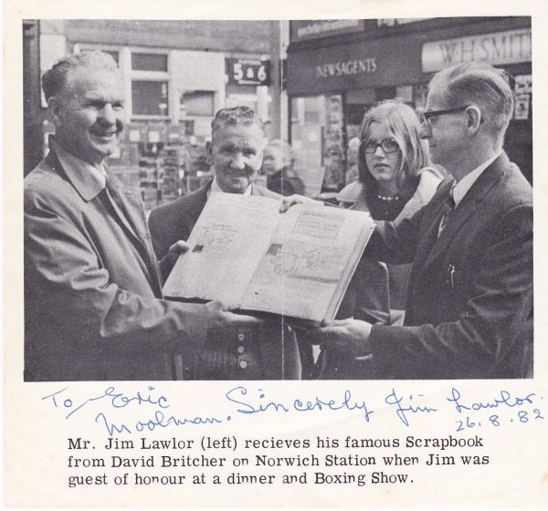 Jim Lawlor 1934-1939 Inscribed Signature