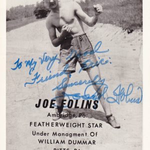 Joe Folins Boxed 1926-1931