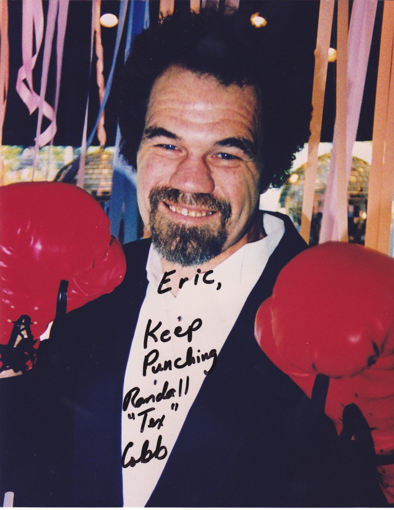 Tex Cobb Inscribed Signature