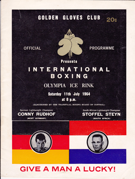 CONNY RUDOF VS STOFFEL STEYN 11-7-1964