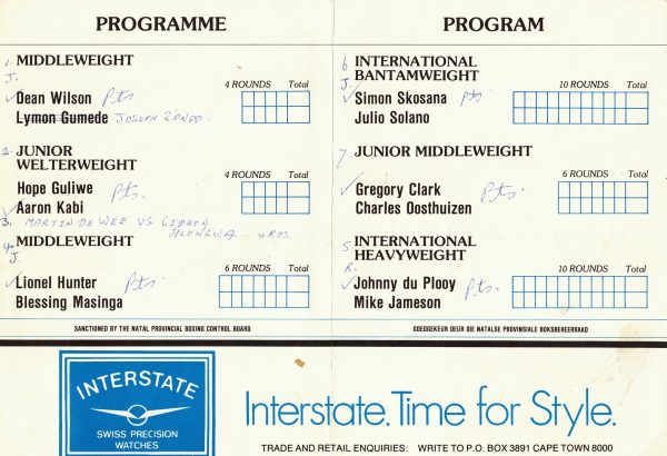 Golden Gloves Johnny Du Plooy 2