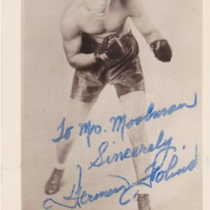 Herman Follins 1928-1932 Opponent Sullivan Died From Injuries
