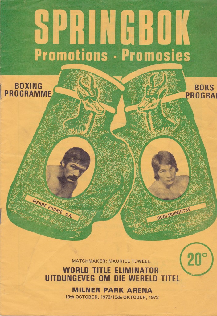 PIERRE FOURIE V RUDI SCHMIDTKE 1973 | African Ring