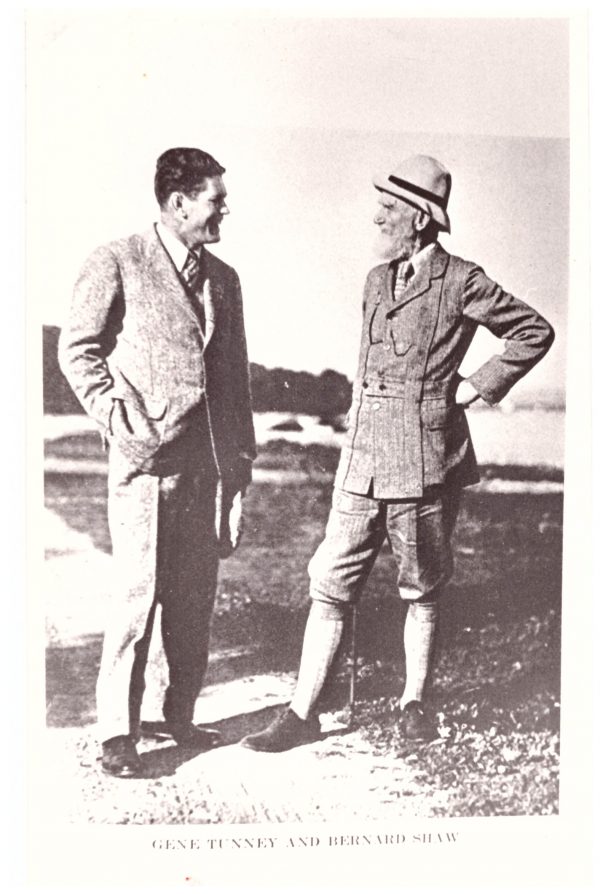 Gene Tunney and Bernard Shaw - African Ring