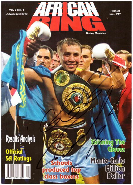 Gennady Golovkin WBA,IBO World Champion African Ring Magazin