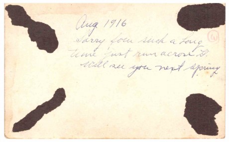 Jess Willard vintage photo handwritten on back 2