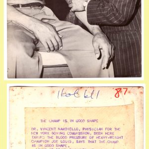 Joe Louis and Dr. Vincent Nardiello - African Ring