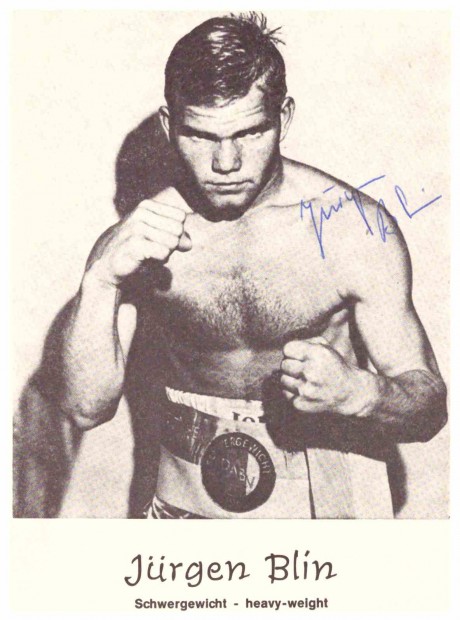 Juergen Blin 2 autograph fought Muhammad Ali 1971