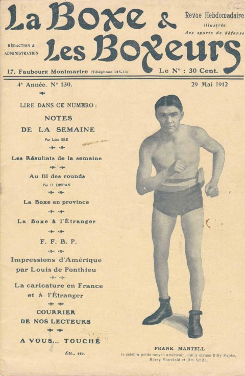 La Boxe & les Boxeurs 29 May 1912 - African Ring