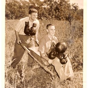 Lou Nova with Trainer Ray Arcel - African Ring