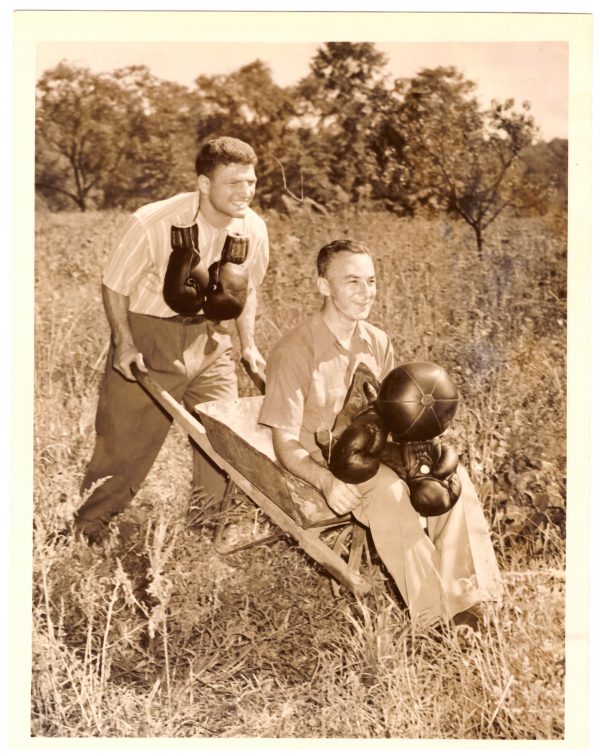 Lou Nova with Trainer Ray Arcel - African Ring