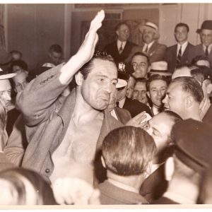 Max Baer after beating Tony Galento - African Ring
