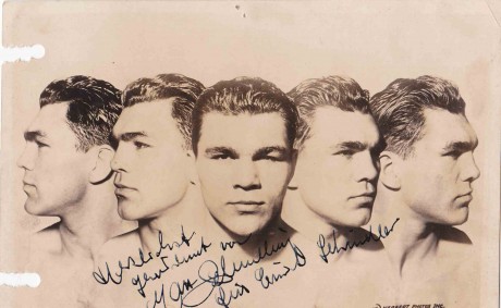 Max Schmeling autographed