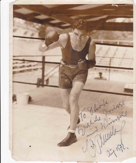 Max Schmeling inscribed to Chris  1