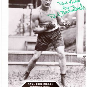 Paul Berlenbach world champion 1925-1927 - African Ring