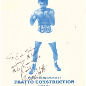 Rocky Fratto Signature on Programme - African Ring