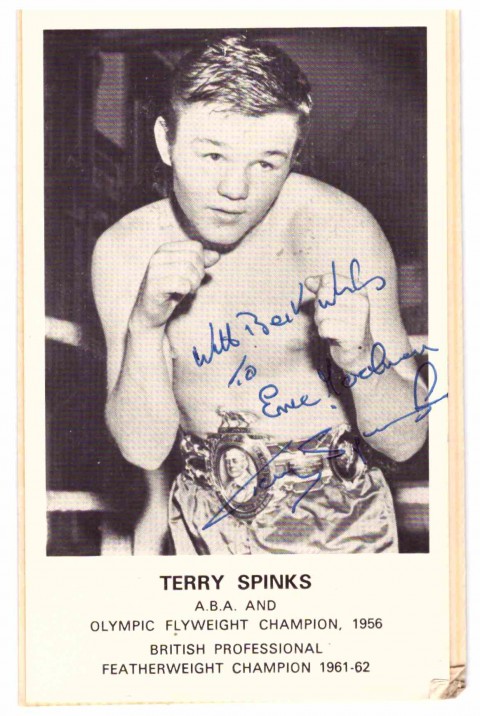 Terry Spinks inscribed to Eric - African Ring