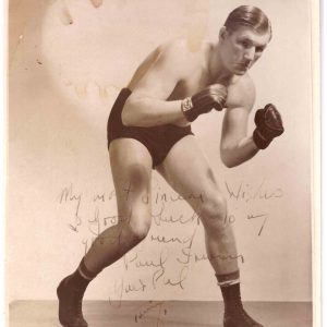 Tommy Farr inscribed to Paul Erwin - African Ring