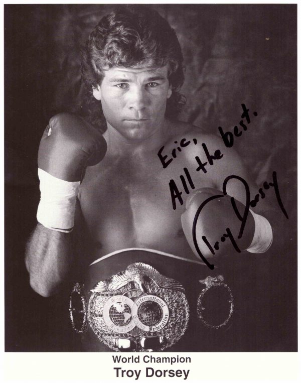 Troy Dorcey World Champion autograph - African Ring