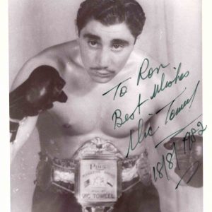 Vic Toweel inscribed to Ron - African Ring