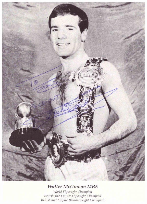 Walter McGowan to Eric signature - African Ring