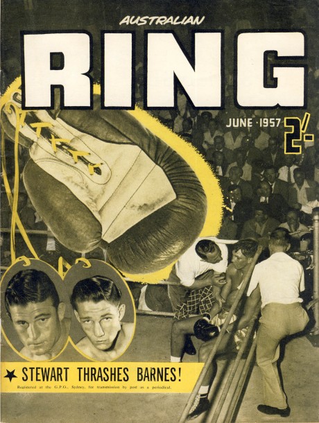Australian Ring Digest June 1957 Stewart thrashes Barnes