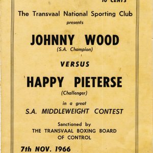 Johnny Wood vs Happy Pieterse - African Ring