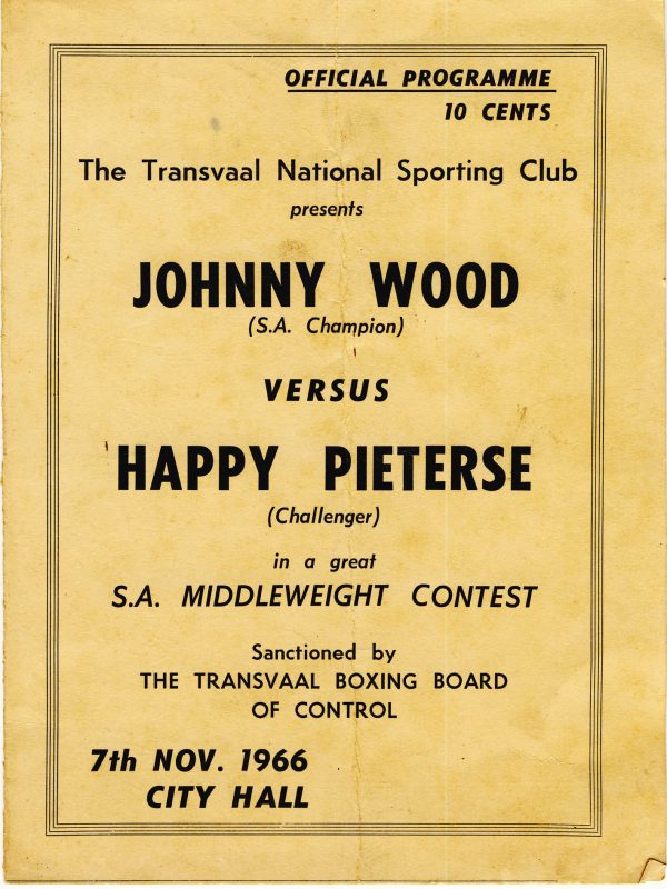 Johnny Wood vs Happy Pieterse - African Ring