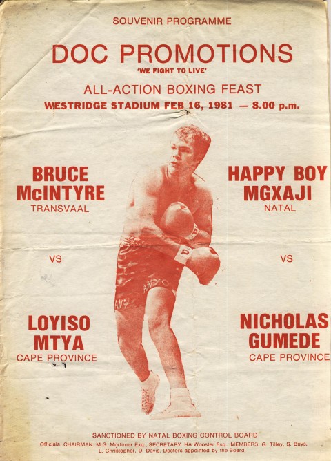 Bruce MMcIntyre vs Loyiso Mtya - African Ring