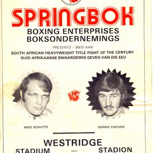 Mike Schutte vs Gerrie Coetzee - African Ring