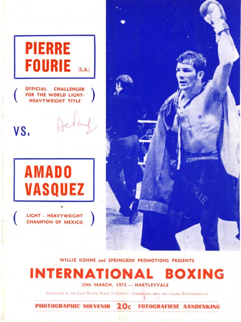 Pierre Fourie vs Amada Vasquez - African Ring