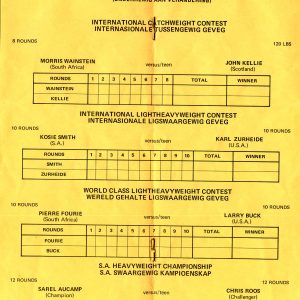 Pierre Fourie vs Larry Buck 1972 - African Ring