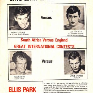 Pierre Fourie vs Les McAteer 1971 - African Ring