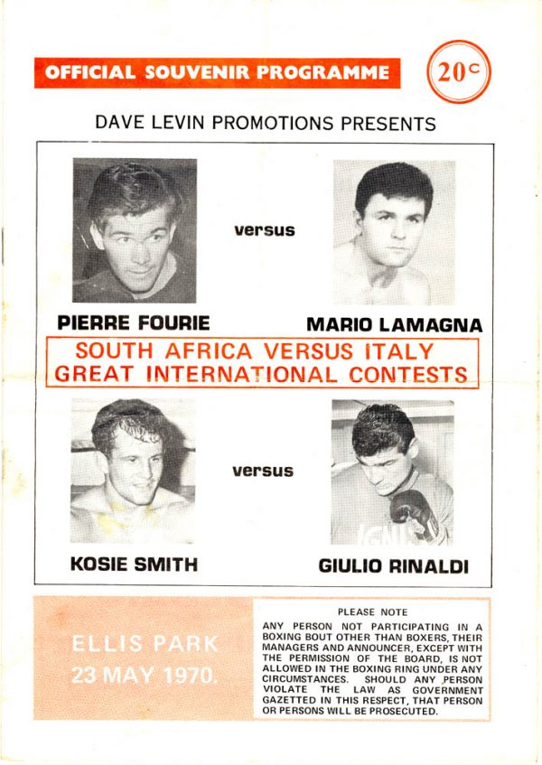 Pierre Fourie vs Mario Lamanga - African Ring