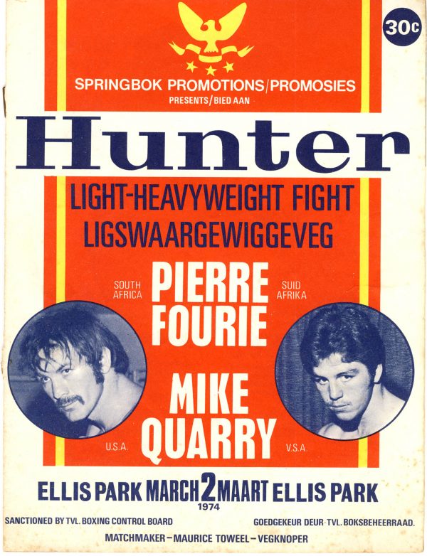 Pierre Fourie vs Mike Quarry - African Ring