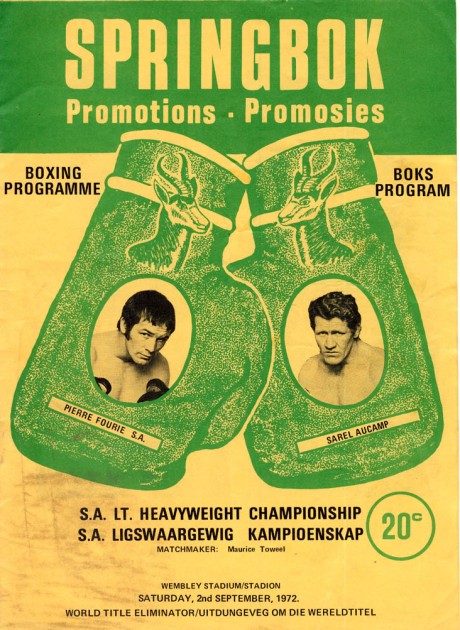 Pierre Fourie vs Sarel Aucamp 1972