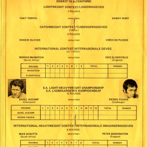 Pierre Fourie vs Sarel Aucamp - African Ring