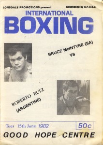Bruce Mclntyre vs Roberto Ruiz - African Ring