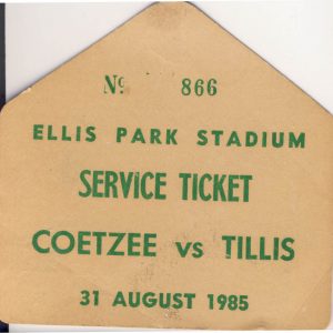 Coetzee vs Tillis - African Ring