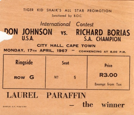 Don Johnson vs Richard Borias 1967