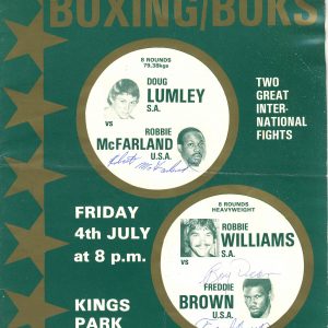 Doug Lumney vs Robboie Mcfarland - African Ring