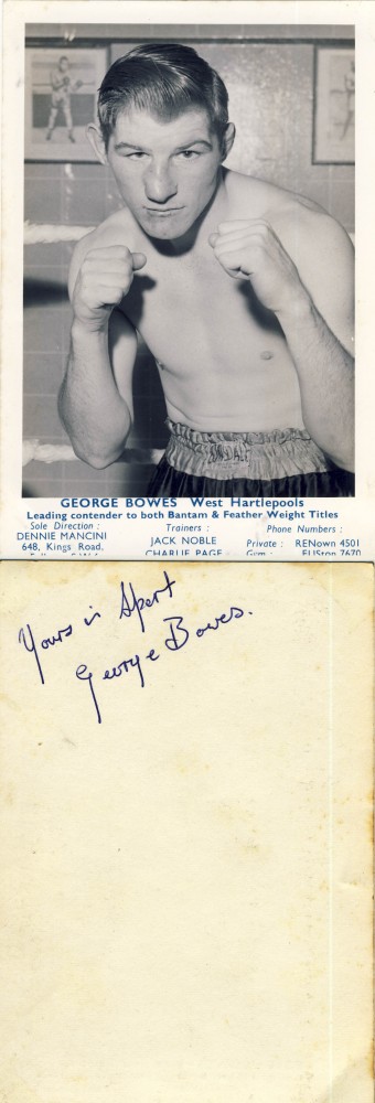 George Bowes 1957-1967