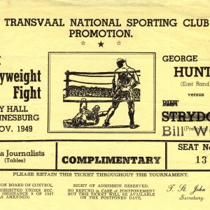 George Hunter vs Bill Wood - African Ring