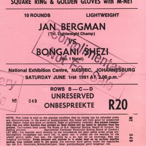 Jan Bregman vs Bongani Shezi - African Ring