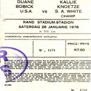 Kalie Knoetze vs Duane Bobick - African Ring